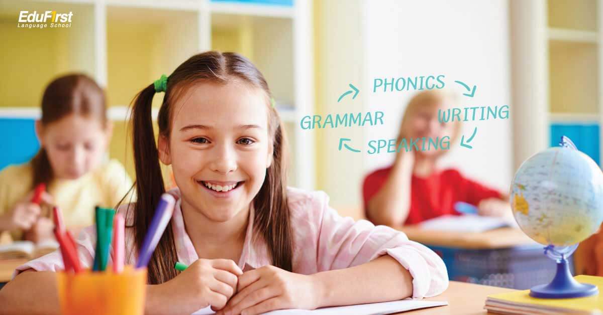 EduFirst's English for Kids program is an English course designed for 5 -14 year olds, specially designed to meet the needs of our students and improve English skills from basic to advanced level. Suitable for students of different ages. All courses are taught by qualified native speakers with special experience for teaching English for children. - EduFirst School