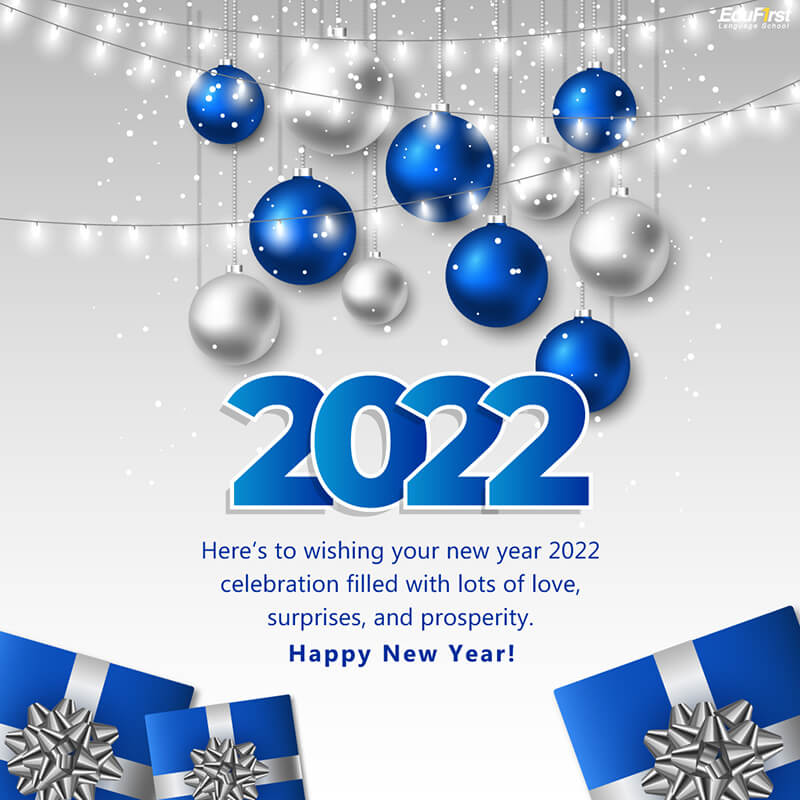 คำอวยพรปีใหม่ภาษาอังกฤษ 2022 Happy New Year 